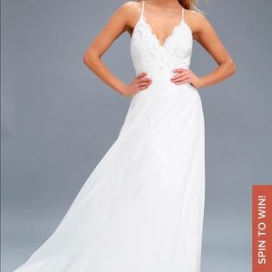 Beautiful long white dress